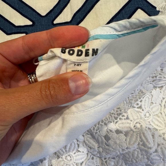 Mini Boden White Lace Dress - Picture 4 of 4